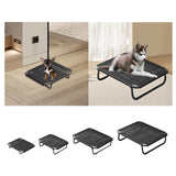 Maxbell Elevated Dog Cat Bed Breathable Elevated Pet Bed for Travel Outdoor Terraces 53cmx50cmx13cm