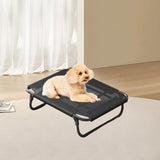 Maxbell Elevated Dog Cat Bed Breathable Elevated Pet Bed for Travel Outdoor Terraces 61cmx50cmx13cm