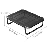 Maxbell Elevated Dog Cat Bed Breathable Elevated Pet Bed for Travel Outdoor Terraces 90cmx71cmx21cm