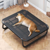 Maxbell Elevated Dog Cat Bed Breathable Elevated Pet Bed for Travel Outdoor Terraces 90cmx71cmx21cm