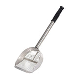 Maxbell Sand Rake Convenient Sand Rake Stainless Steel Easy Cleanup Cat Litter Scoop Silver