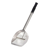 Maxbell Sand Rake Convenient Sand Rake Stainless Steel Easy Cleanup Cat Litter Scoop Silver