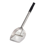 Maxbell Sand Rake Convenient Sand Rake Stainless Steel Easy Cleanup Cat Litter Scoop Silver