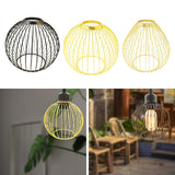 Maxbell Iron Lamp Shade Bulb Cover Office Fitting Hotel Home Pendant Light Lampshade Black 14.8x13cm