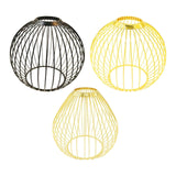 Maxbell Iron Lamp Shade Bulb Cover Office Fitting Hotel Home Pendant Light Lampshade Black 14.8x13cm