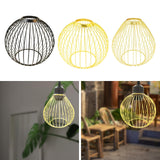 Maxbell Iron Lamp Shade Bulb Cover Office Fitting Hotel Home Pendant Light Lampshade Black 14.8x13cm