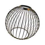 Maxbell Iron Lamp Shade Bulb Cover Office Fitting Hotel Home Pendant Light Lampshade Black 14.8x13cm