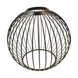 Maxbell Iron Lamp Shade Bulb Cover Office Fitting Hotel Home Pendant Light Lampshade Black 14.8x13cm