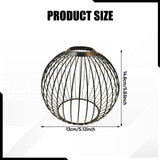 Maxbell Iron Lamp Shade Bulb Cover Office Fitting Hotel Home Pendant Light Lampshade Black 14.8x13cm