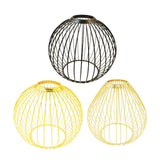 Maxbell Iron Lamp Shade Bulb Cover Office Fitting Hotel Home Pendant Light Lampshade Black 14.8x13cm