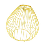 Maxbell Iron Lamp Shade Bulb Cover Office Fitting Hotel Home Pendant Light Lampshade Gold 14x14cm
