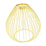 Maxbell Iron Lamp Shade Bulb Cover Office Fitting Hotel Home Pendant Light Lampshade Gold 14x14cm