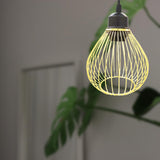 Maxbell Iron Lamp Shade Bulb Cover Office Fitting Hotel Home Pendant Light Lampshade Gold 14x14cm