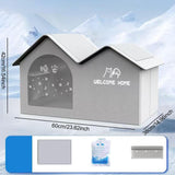 Maxbell Cat Cooling House Versatile Furniture with Ice Packs Condos for Summer Puppy L