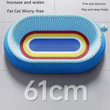 Maxbell Cat Scratcher Pad Pet Supplies Oval Cats Scratch Pad for Hunting Play Indoor 61x40x12cm