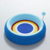 Maxbell Cat Scratcher Pad Pet Supplies Oval Cats Scratch Pad for Hunting Play Indoor 52x52x12cm