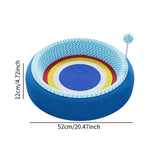 Maxbell Cat Scratcher Pad Pet Supplies Oval Cats Scratch Pad for Hunting Play Indoor 52x52x12cm