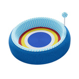 Maxbell Cat Scratcher Pad Pet Supplies Oval Cats Scratch Pad for Hunting Play Indoor 52x52x12cm