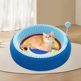 Maxbell Cat Scratcher Pad Pet Supplies Oval Cats Scratch Pad for Hunting Play Indoor 52x52x12cm