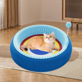 Maxbell Cat Scratcher Pad Pet Supplies Oval Cats Scratch Pad for Hunting Play Indoor 52x52x12cm