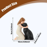 Maxbell Girl Dog Figurine Decoration Art Decorative Sculpture for Desk Office Indoor