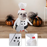 Maxbell Pet Chef Hat Costume Set Halloween Dog Costume for Pets Gifts Festival Party