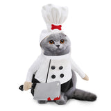 Maxbell Pet Chef Hat Costume Set Halloween Dog Costume for Pets Gifts Festival Party