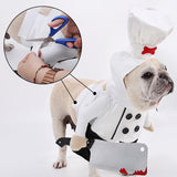 Maxbell Pet Chef Hat Costume Set Halloween Dog Costume for Pets Gifts Festival Party