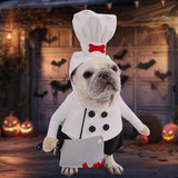 Maxbell Pet Chef Hat Costume Set Halloween Dog Costume for Pets Gifts Festival Party