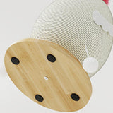 Maxbell Cat Scratching Post Interactive Ball Track Toy for Playing Exercise Climbing white