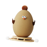 Maxbell Cat Scratching Post Interactive Ball Track Toy for Playing Exercise Climbing brown