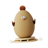 Maxbell Cat Scratching Post Interactive Ball Track Toy for Playing Exercise Climbing brown