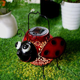 Maxbell Solar Beetle Light Hollowed Out Ornament Outdoor Decor for Lawn Farm Outdoor
