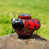 Maxbell Solar Beetle Light Hollowed Out Ornament Outdoor Decor for Lawn Farm Outdoor