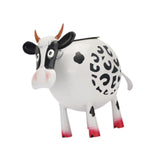 Maxbell Solar Cow Light Ornament Hollowed Out Garden Figurine for Farm Outdoor Decor