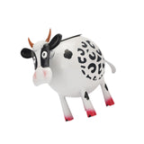 Maxbell Solar Cow Light Ornament Hollowed Out Garden Figurine for Farm Outdoor Decor