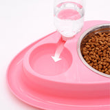 Maxbell Cat Feeder Feeding 2 in 1 Feeder and Waterer Set for Indoor Cats Bunny Puppy
