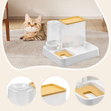 Maxbell Automatic Dog Cat Feeder 2 in 1 Feeder and Waterer Set for Small Animal Dogs