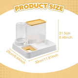 Maxbell Automatic Dog Cat Feeder 2 in 1 Feeder and Waterer Set for Small Animal Dogs