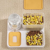 Maxbell Automatic Dog Cat Feeder 2 in 1 Feeder and Waterer Set for Small Animal Dogs