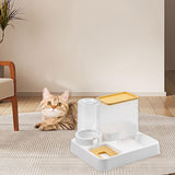 Maxbell Automatic Dog Cat Feeder 2 in 1 Feeder and Waterer Set for Small Animal Dogs