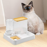 Maxbell Automatic Dog Cat Feeder 2 in 1 Feeder and Waterer Set for Small Animal Dogs