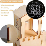 Wooden Guinea Pig House Indoor Bunny House for Lemmings Syrian Hamsters Mice