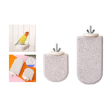 Maxbell Bird Beak Grinding Calcium Stone Perch Chewing for Lovebird Finches Squirrel S