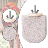 Maxbell Bird Beak Grinding Calcium Stone Perch Chewing for Lovebird Finches Squirrel S