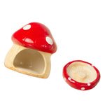 Maxbell Ceramic Hamster House Nest with Feeding Bowl for Ferret Squirrels Chinchilla Red