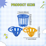 Maxbell 3 Pieces Bird Cage Food Holder Sturdy Birdcage Accessories Storage Container