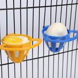 Maxbell 3 Pieces Bird Cage Food Holder Sturdy Birdcage Accessories Storage Container