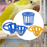 Maxbell 3 Pieces Bird Cage Food Holder Sturdy Birdcage Accessories Storage Container
