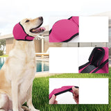 Maxbell Dog Ear Cover Ear Wrap Bath Ear Protective  Bath Swim Cap M Rose Red